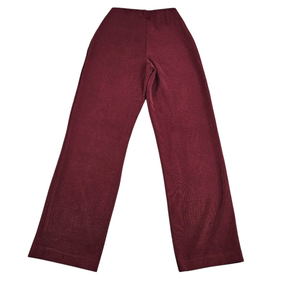TravelSmith Pants Womens Size‎ XS Pull On Stretch Slinky Travel Comfort Burgundy